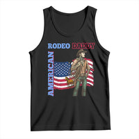 Patriotic Cowboy Tank Top American Rodeo Daddy USA Rodeo Art - Wonder Print Shop