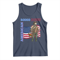 Patriotic Cowboy Tank Top American Rodeo Daddy USA Rodeo Art - Wonder Print Shop