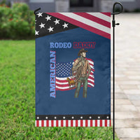 Patriotic Cowboy Garden Flag American Rodeo Daddy USA Rodeo Art