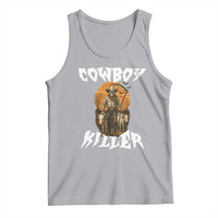 Cowboy Killer Halloween Skeleton Tank Top Gothic Western Art - Wonder Print Shop