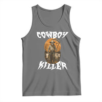 Cowboy Killer Halloween Skeleton Tank Top Gothic Western Art - Wonder Print Shop