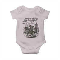 Halloween Skeleton Baby Onesie Are You Ready October 31 Rodeo Cowboy - Wonder Print Shop