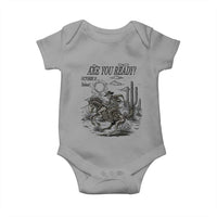 Halloween Skeleton Baby Onesie Are You Ready October 31 Rodeo Cowboy - Wonder Print Shop