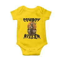 Halloween Skeleton Baby Onesie Cowboy Killer Spooky Western Horror Design - Wonder Print Shop