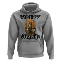Halloween Skeleton Hoodie Cowboy Killer Spooky Western Horror Design - Wonder Print Shop