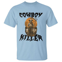 Halloween Skeleton T Shirt Cowboy Killer Spooky Western Horror Design - Wonder Print Shop