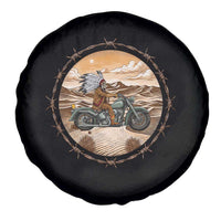 Native American Biker Gift Spare Tire Cover Skull Motorcycle Rider