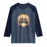 Native American Biker Gift Raglan Shirt Skull Motorcycle Rider