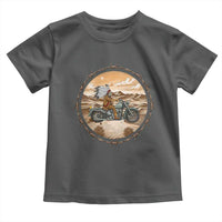 Native American Biker Gift Toddler T Shirt Skull Motorcycle Rider