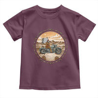Native American Biker Gift Toddler T Shirt Skull Motorcycle Rider