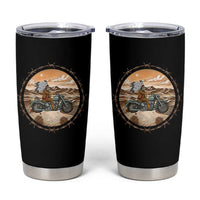 Native American Biker Gift Tumbler Cup Skull Motorcycle Rider
