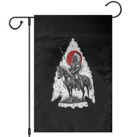 Vintage Native American Warrior Garden Flag Horse Rider Feather Headdress Graphic