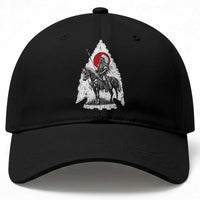 Vintage Native American Warrior Baseball Cap Horse Rider Feather Headdress Graphic