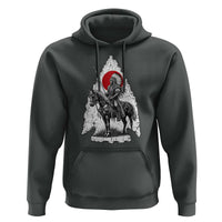 Vintage Native American Warrior Hoodie Horse Rider Feather Headdress Graphic