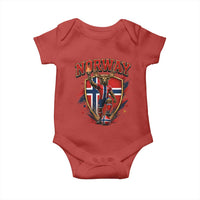 Funny Norway Norwegian Moose Baby Onesie Soccer Fan Game Day Gift