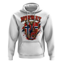 Funny Norway Norwegian Moose Hoodie Soccer Fan Game Day Gift