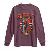 Funny Norway Norwegian Moose Long Sleeve Shirt Soccer Fan Game Day Gift