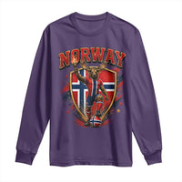 Funny Norway Norwegian Moose Long Sleeve Shirt Soccer Fan Game Day Gift