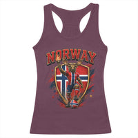 Funny Norway Norwegian Moose Racerback Tank Top Soccer Fan Game Day Gift