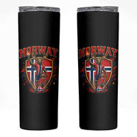Funny Norway Norwegian Moose Skinny Tumbler Soccer Fan Game Day Gift