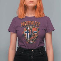 Funny Norway Norwegian Moose T Shirt For Women Soccer Fan Game Day Gift