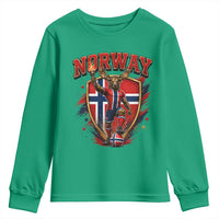 Funny Norway Norwegian Moose Youth Sweatshirt Soccer Fan Game Day Gift