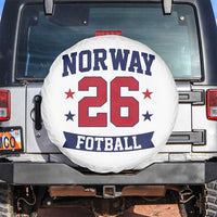 Vintage Norway Fotball Spare Tire Cover Norwegian Flag Game Day Fan Gift