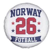 Vintage Norway Fotball Spare Tire Cover Norwegian Flag Game Day Fan Gift