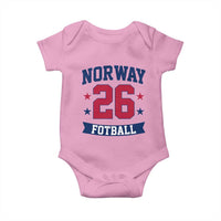 Vintage Norway Fotball Baby Onesie Norwegian Flag Game Day Fan Gift