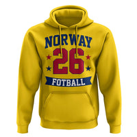 Vintage Norway Fotball Hoodie Norwegian Flag Game Day Fan Gift