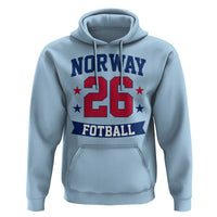 Vintage Norway Fotball Hoodie Norwegian Flag Game Day Fan Gift