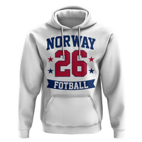 Vintage Norway Fotball Hoodie Norwegian Flag Game Day Fan Gift