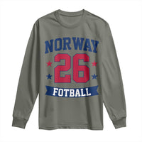 Vintage Norway Fotball Long Sleeve Shirt Norwegian Flag Game Day Fan Gift