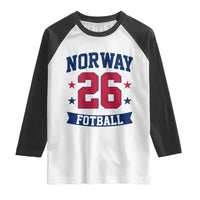 Vintage Norway Fotball Raglan Shirt Norwegian Flag Game Day Fan Gift