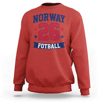 Vintage Norway Fotball Sweatshirt Norwegian Flag Game Day Fan Gift