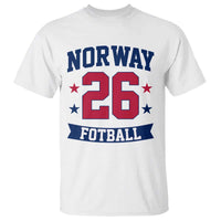 Vintage Norway Fotball T Shirt Norwegian Flag Game Day Fan Gift