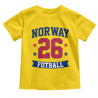 Vintage Norway Fotball Toddler T Shirt Norwegian Flag Game Day Fan Gift