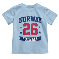 Vintage Norway Fotball Toddler T Shirt Norwegian Flag Game Day Fan Gift