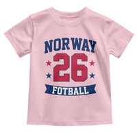 Vintage Norway Fotball Toddler T Shirt Norwegian Flag Game Day Fan Gift