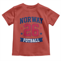 Vintage Norway Fotball Toddler T Shirt Norwegian Flag Game Day Fan Gift