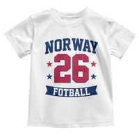 Vintage Norway Fotball Toddler T Shirt Norwegian Flag Game Day Fan Gift