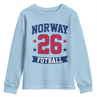 Vintage Norway Fotball Youth Sweatshirt Norwegian Flag Game Day Fan Gift