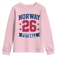 Vintage Norway Fotball Youth Sweatshirt Norwegian Flag Game Day Fan Gift