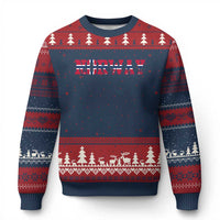 Vintage Norway Fotball Ugly Christmas Sweater Scandinavian Pride Fan Gift
