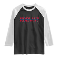 Vintage Norway Fotball Raglan Shirt Scandinavian Pride Fan Gift