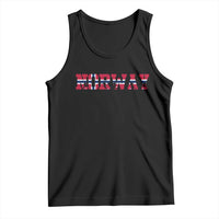Vintage Norway Fotball Tank Top Scandinavian Pride Fan Gift