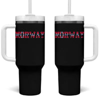 Vintage Norway Fotball Tumbler With Handle Scandinavian Pride Fan Gift
