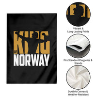 King Of Norway Football Garden Flag Proud Norwegian Supporter Fan