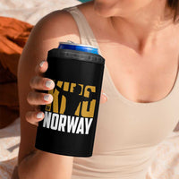 King Of Norway Football 4 in 1 Can Cooler Tumbler Proud Norwegian Supporter Fan