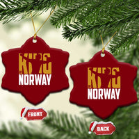 King Of Norway Football Ceramic Ornament Proud Norwegian Supporter Fan